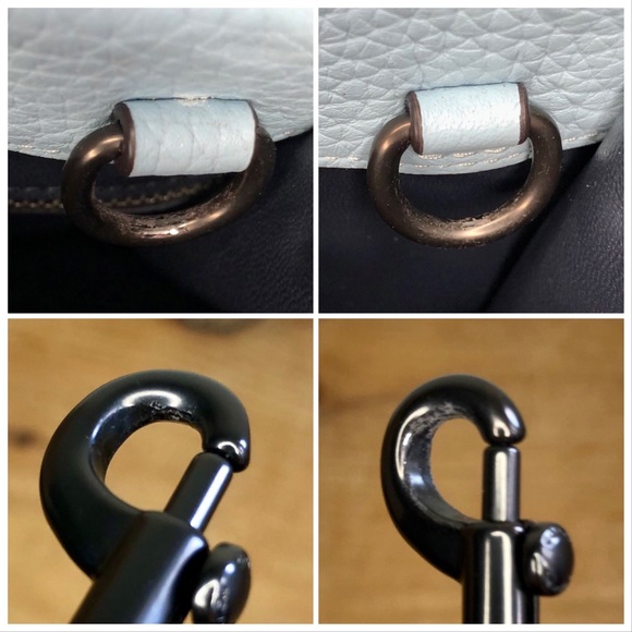 S⭕️LD‼️Coach Cashin Carry Tote 22 In Colorblock Waterfall Multi - Picture 11 of 12